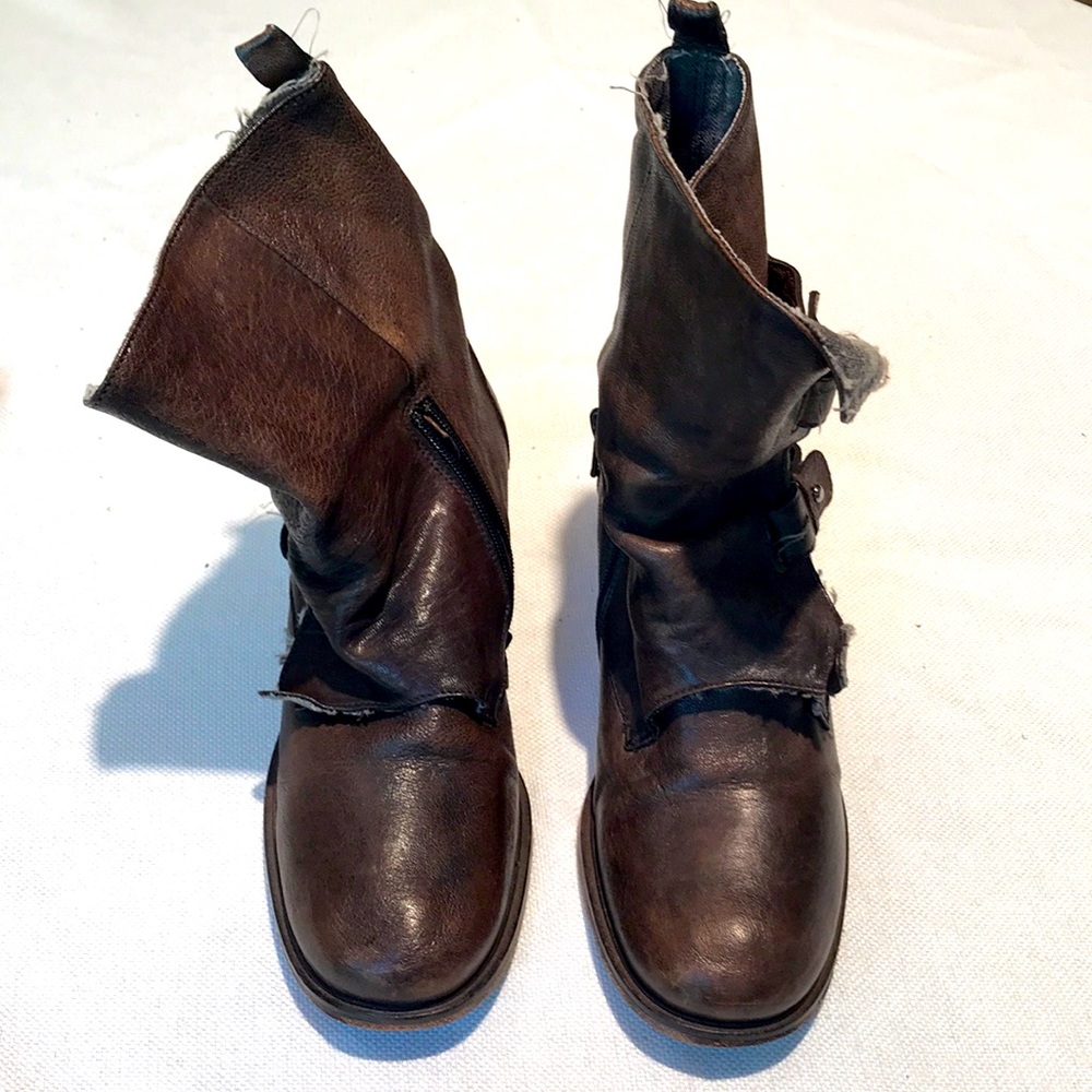 IXOS distressed leather boots